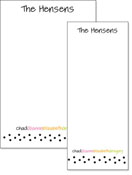 Queen Bee Personalized Note Pads - Black & Pink Polka Dot (NP-L-31)